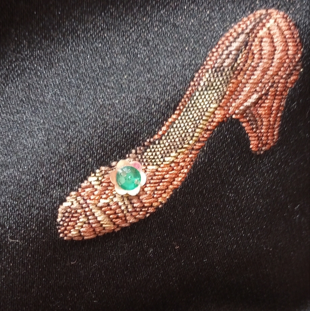 Vintage Embellished Fabric Handbag - Picture 7 of 17